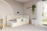 ALTDECOR Jugendbett KIVY (Jugendbett mit Bettkasten und Lattenrost, Polsterbett...