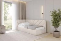 ALTDECOR Jugendbett FIKY (Jugendbett mit Bettkasten und Lattenrost, Polsterbett...