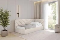 ALTDECOR Jugendbett FIKY (Jugendbett mit Bettkasten und Lattenrost, Polsterbett...