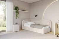 ALTDECOR Jugendbett JOVY (Jugendbett mit Bettkasten und Lattenrost, Polsterbett...