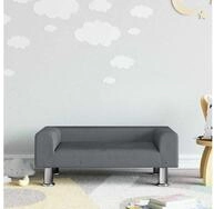 vidaXL Kindersofa vidaXL Kindersofa Dunkelgrau 70x45x26,5 cm Samt