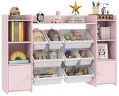 OKWISH Kinderregal Kinder Aufbewahrungsregal 140x90x30 cm, Spielzeug B&uuml;cher...