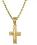 trendor Kreuzkette 75273, Kreuz-Anh&auml;nger f&uuml;r Kinder Gold 585 (14 Kt) +...