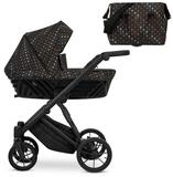 KUNERT Kombi-Kinderwagen IVENTO 2in1 Kinderwagen mit schwarzem Rahmen und...