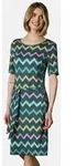 Ragwear Sommerkleid Taggiana Print YOUMODO Damen Midikleid mit Taillenband und