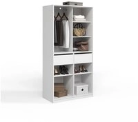Livinity&reg; Kleiderschrank Trento, Wei&szlig;, mit 2 Schubladen (1-St)