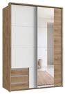luma-home Schwebet&uuml;renschrank 22684 (B138/H200/T65 cm, Kleiderschrank 2-t&uuml;rig...