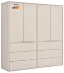 mokebo Kleiderschrank Kleiderschrank 'Robe' (180x197 cm, mit Push-to-Open) Made...