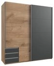 luma-home Schwebet&uuml;renschrank 22692 (B179/H198/T65 cm, Kleiderschrank 2-t&uuml;rig...