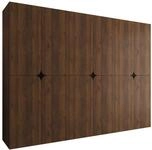 MIRJAN24 Kleiderschrank Espresso 270 (mit zw&ouml;lf Dreht&uuml;ren) sechs...