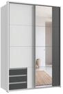 luma-home Schwebet&uuml;renschrank 22682 (B138/H200/T65 cm, Kleiderschrank 2-t&uuml;rig...