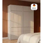 mokebo Kleiderschrank Beige 'Robe' Schrank Deckenhoch Kaschmir Push-to-Open...
