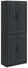 vidaXL Sideboard Schrankset 2 stk. Schwarz Holzwerkstoff (2 St)