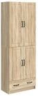 vidaXL Sideboard Schrankset 2 stk. Sonoma-Eiche Holzwerkstoff (2 St)