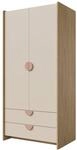 MIRJAN24 Kleiderschrank Lexi 2D2S 02 (mit zwei Dreht&uuml;ren und zwei Schubladen)