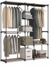 relaxdays Standregal Offene Garderobe, 1-tlg., braun