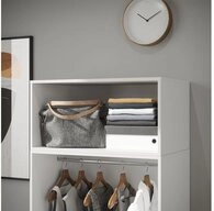 Vicco Kleiderschrank Elmo, Wei&szlig;, 80 x 40 cm