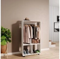 Vicco Kleiderschrank Sydney, Wei&szlig;, 70 x 128 cm (1-St)