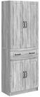 vidaXL Sideboard Schrankset 2 stk. Sonoma-Grau Holzwerkstoff (2 St)