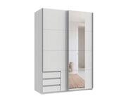luma-home Schwebet&uuml;renschrank 22674 (B135/H198/T65 cm, Kleiderschrank 2-t&uuml;rig...