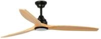 FARO Barcelona Deckenventilator DC Deckenventilator Alo Schwarz mit LED &
