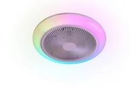 Reality Leuchten LED Deckenleuchte HOLMSUND mit Ventilator, Deckenventilator...