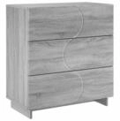 vidaXL Sideboard Sideboard Sonoma-Grau 70 x 38 x 75 cm Holzwerkstoff (1 St)