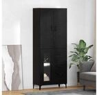 vidaXL Sideboard vidaXL Highboard Schwarz Eichen-Optik 69,5 x 34 x 180 cm