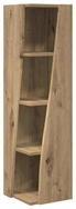 vidaXL Eckregal 27,5x27x102cm Regal Eckregal Eckschrank Wei&szlig; 27,5x27x102cm