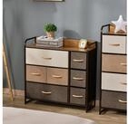 HOMCOM Kommode Aufbewahrungsschrank mit Metallrahmen (Set, 1 St., Kommode), 7