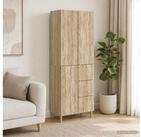 vidaXL Gartenlounge-Set vidaXL 2 stk. Sonoma-Eiche