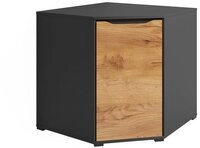 Vicco Kommode Ruben, Anthrazit/Goldkraft Eiche, 78 x 77.6 cm mit T&uuml;ren (1 St)