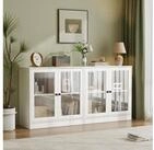 LuxusKollektion Buffet Sideboard 2 Glast&uuml;ren Buffetschrank TV Board...