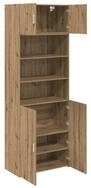 vidaXL Sideboard Aufbewahrungsschrank Artisan-Eiche 80 x 42,5 x 225 cm (1 St)