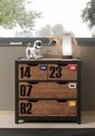Vipack Schubkastenkommode Alex (Made in Europe), aus teilmassiver Kiefer und MDF