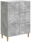 vidaXL Sideboard Sideboard Betongrau 66 x 34,5 x 90 cm Holzwerkstoff (1 St)
