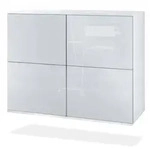 Vladon Kommode Rova V3 (Moderner K&uuml;chenschrank, mit 4 Push-to-Open T&uuml;ren),...