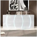 OKWISH Sideboard 150x70x40 cm mit LED-Beleuchtung & 3 T&uuml;ren (Packung, 1 St.,