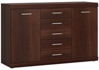 Lomadox Sideboard IMPERIA-129, Kommode Anrichte 140 cm Nussbaum Wohnzimmer braun
