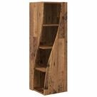 vidaXL Eckschrank Eckschrank 32x32x102cm Holzwerkstoff Altholz (1-St)