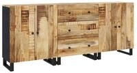 vidaXL Sideboard Sideboards 3 Stk. Raues Mangoholz (3 St)