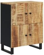 vidaXL Sideboard Sideboard mit 4 T&uuml;ren 60x33x75 cm Massivholz (1 St)