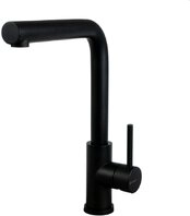 CARESSI K&uuml;chenarmatur CABL003BK U ECO ECO Kartusche, Auslauf als L-Modell