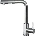 KitchenQuality K&uuml;chenarmatur K&uuml;chenarmatur 31 cm hoch aus Edelstahl,...