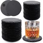 LuxusKollektion Getr&auml;nkeuntersetzer Getr&auml;nkeuntersetzer Schiefer 10 cm Bar...