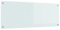 vidaXL K&uuml;chenr&uuml;ckwand, K&uuml;chenr&uuml;ckwand Wei&szlig; 110 x 40 cm Geh&auml;rtetes Glas