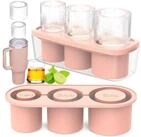 LuxusKollektion Eisw&uuml;rfelform Eisw&uuml;rfelform Silikon Deckel 3 Fach 40 Oz...