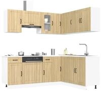 vidaXL H&auml;ngeschrank vidaXL 11-tlg. K&uuml;chenschrank-Set Lucca Sonoma-Eiche