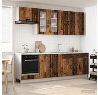 vidaXL H&auml;ngeschrank vidaXL K&uuml;cheneinheit KALMAR 8 stk. Altholz Holzwerkstoff