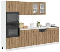 vidaXL H&auml;ngeschrank vidaXL 7-tlg. K&uuml;chenschrank-Set Lyon Artisan-Eiche